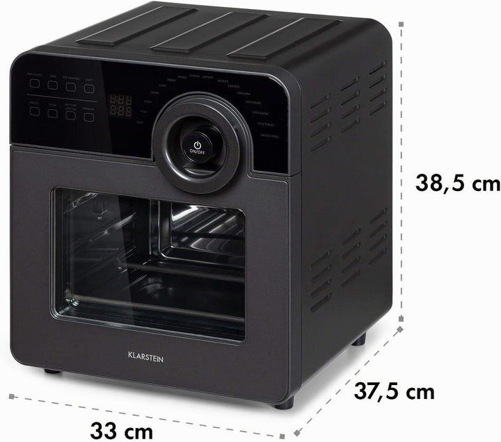 Klarstein AeroVital Cube Chef Heissluftfritteuse - 1700 W Heissluftfriteuse, Airfryer mit Touchscree