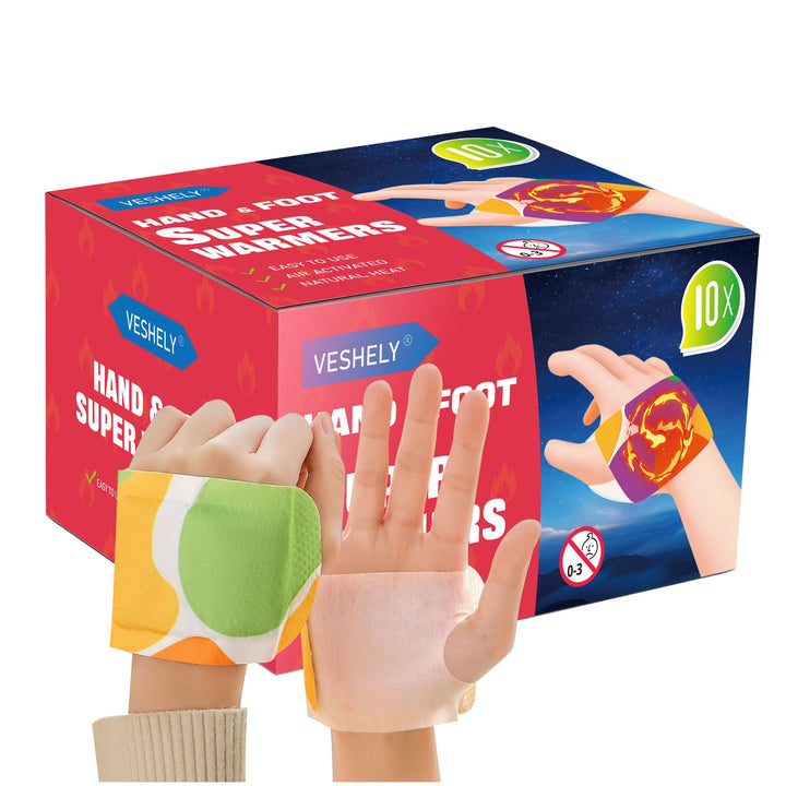 Handwärmer, langlebig, natürlich, geruchlos, luftaktiviert 10 Packungen, 10 Packungen
