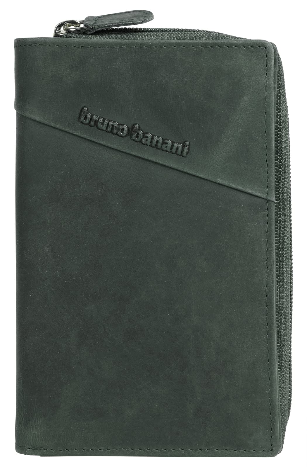 bruno banani Geldbörse Echt Leder grün Damen - 021337, Grün