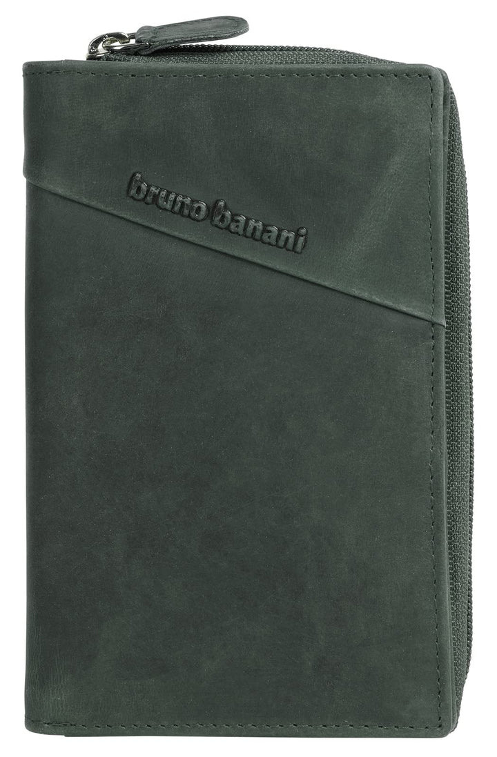 bruno banani Geldbörse Echt Leder grün Damen - 021337, Grün