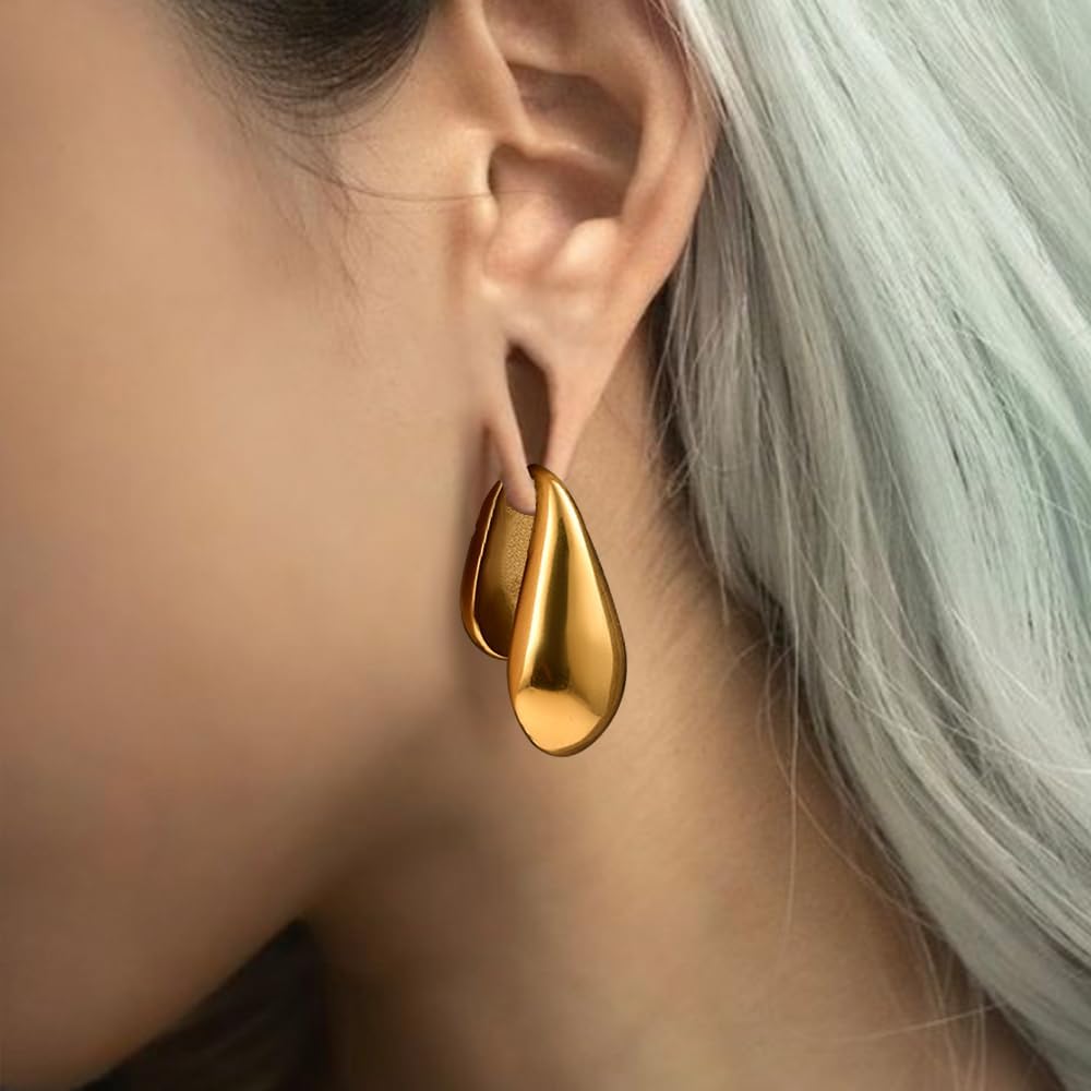 Vankula Ohr Gewichte Flesh Tunnel Weights Hangers Ringe Hoop Edelstahl für männer damen Ohrpiercing