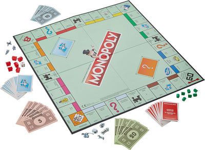 Hasbro C1009302 Monopoly Classic, klassisches Brettspiel für die ganze Familie für 2 bis 6 Spieler,