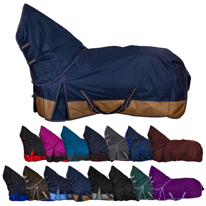 RL24 - Weidedecke Full Neck Basicline 600D Nylonfutter mit Füllung | Pferde Winterdecke | wasserdich