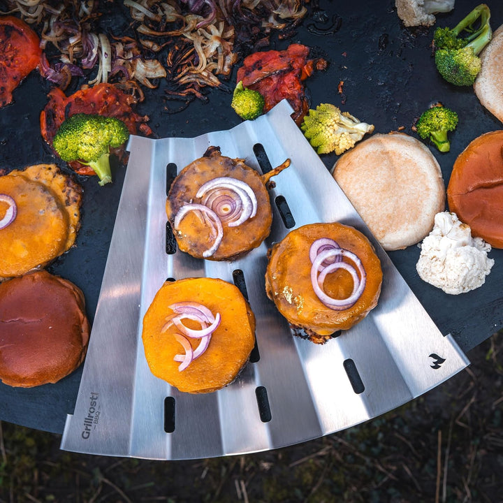 Grillrost.com Das Original Feuerplatte 80 & 100cm und Zubehör für Feuertonnen und Kugelgrills, Gröss