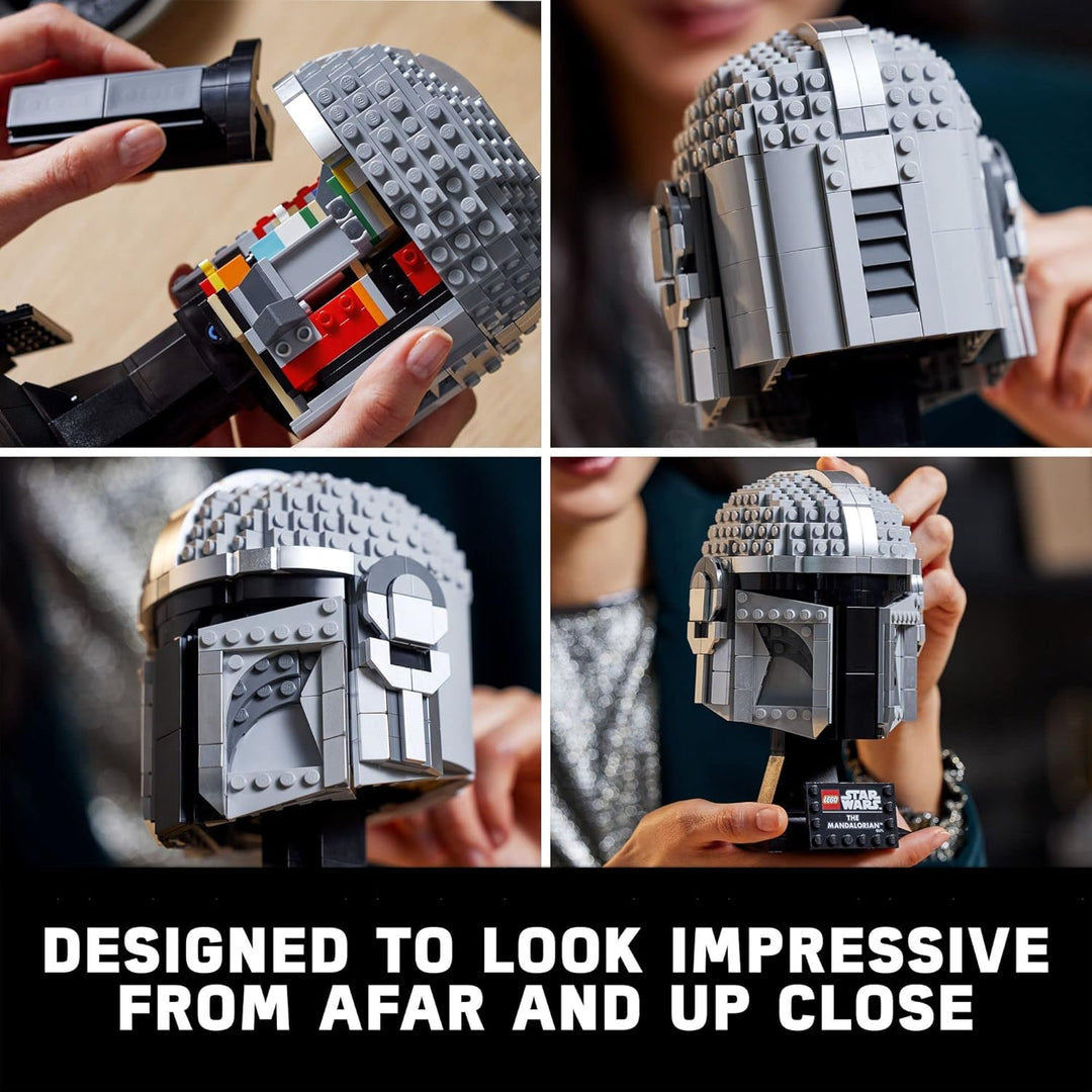 LEGO Star Wars 75328 The Mandalorian Helm, kreatives Bauset für Erwachsene, Sammlerstück, Bau- und A