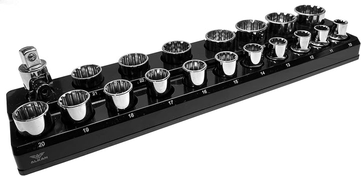 Steckschlüssel Magnethalter für 1/2" (12.5 mm) Stecknüsse Magnetische Werkzeug-Organizer Nusshalter
