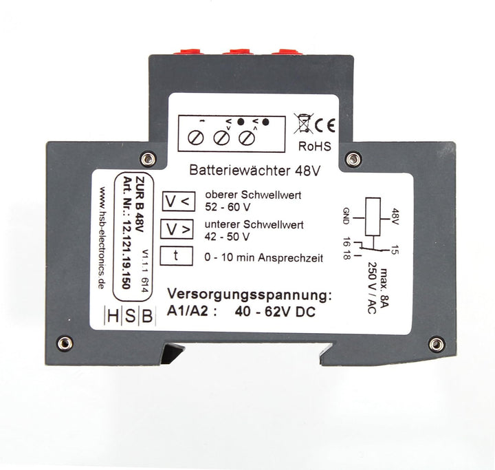Offgridtec© Spannungsüberwachung 48V - Tiefenentladeschutz Überspannungsschutz, 48V
