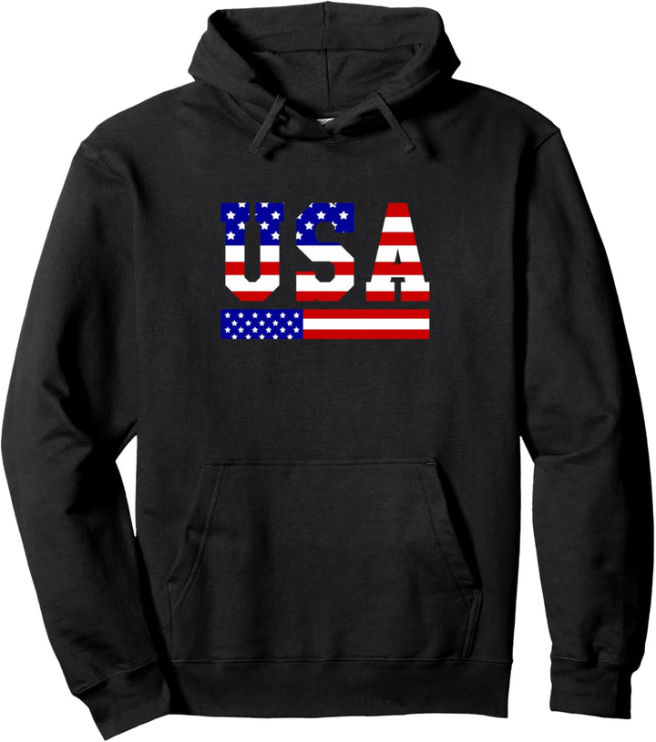 Patriotische USA Amerikanische Flagge Pullover Hoodie