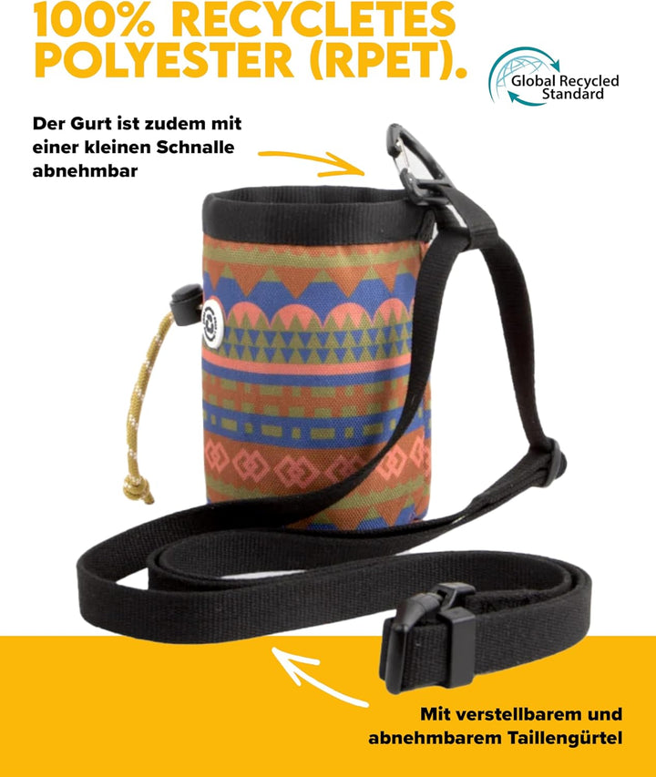 Woolly Wolf Nightless Night Snack Bag - Nachhaltige Leckerlitasche für Hunde aus recyceltem Material