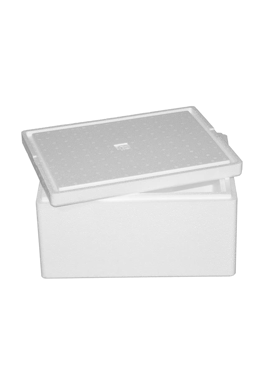 Thermobox, Styroporbox/Eisbox für Essen, Getränke & temperaturempfindliche Ware, Isolierbox aus Styr