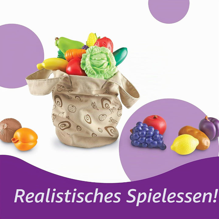 Learning Resources New Sprouts Früchte und Gemüse Set im Baumwollbeutel Obst &amp; Gemüse, Obst &amp; Gemüse