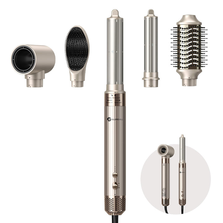 Slopehill Airstyler 5 IN 1, 110,000 RPM High-Speed Ionic Haartrockner für Schnelltrocknend, Multi-Ha