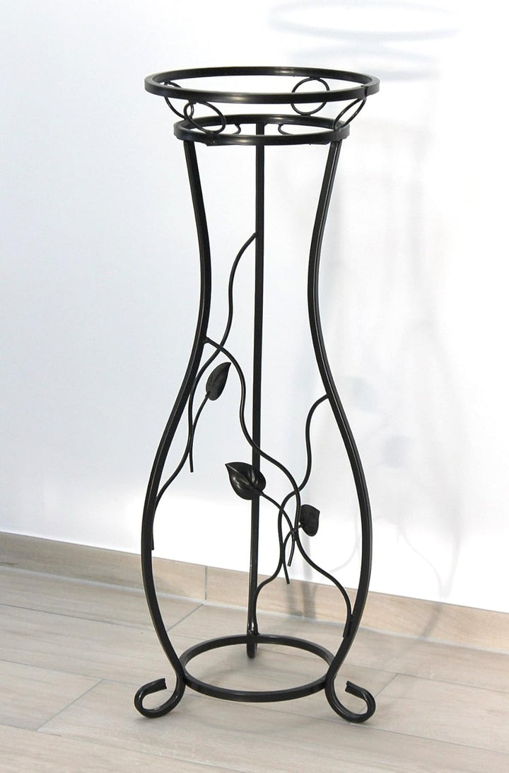DanDiBo Blumensäule Metall Schwarz 90 cm Blumenständer KW405 Pflanzensäule Pflanzenständer Blumenhoc