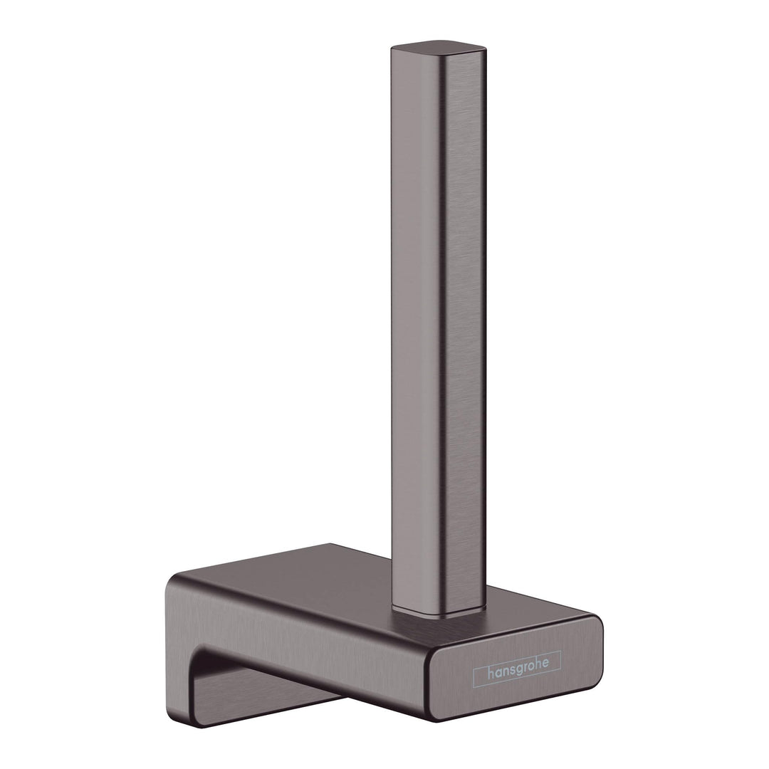 hansgrohe Ersatz-Toilettenpapierhalter AddStoris, Ersatzpapierrollenhalter Brushed Black Chrome 1 Ro