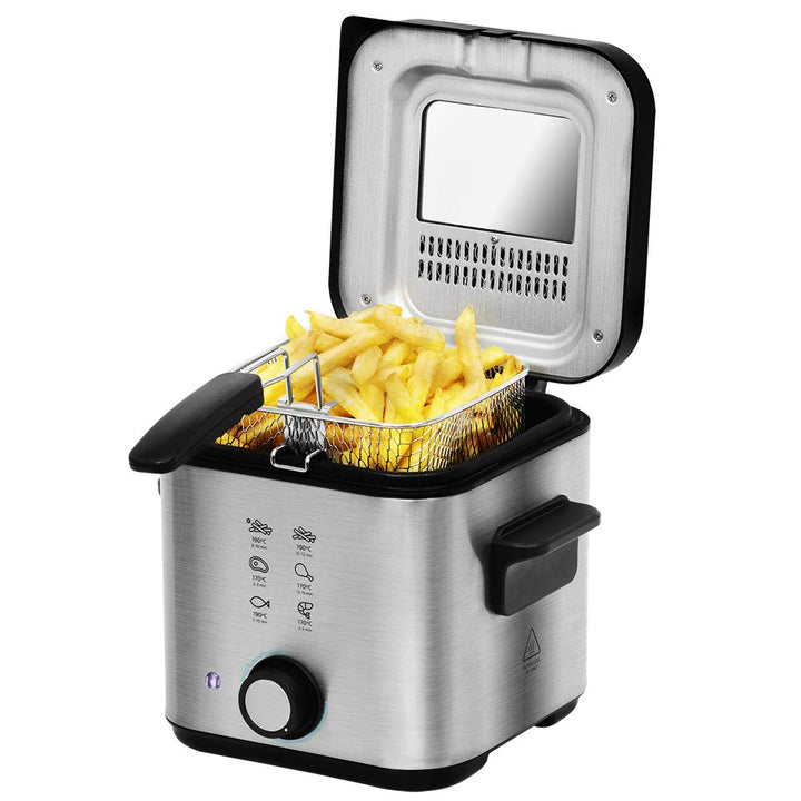 Cecotec CleanFry Infinity 1500 Fritteuse. 1,5 L Fassungsvermögen, Temperatur bis zu 190 ºC, 30 Min.