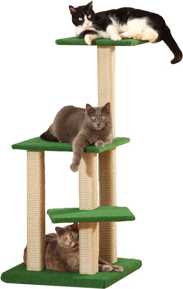 CLEVERCAT Outdoor Modell Lugano ermöglicht Krallenwetzen und Ausschau halten an der frischen Luft. M