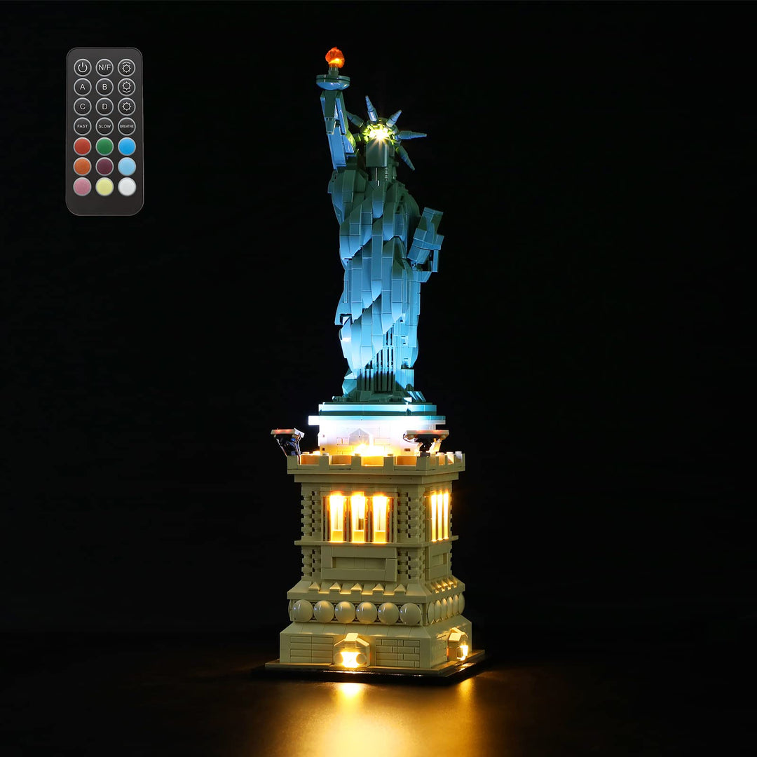 GEAMENT LED Licht-Set (Fernbedienung) Kompatibel mit Lego Freiheitsstatue - Beleuchtungsset für Arch