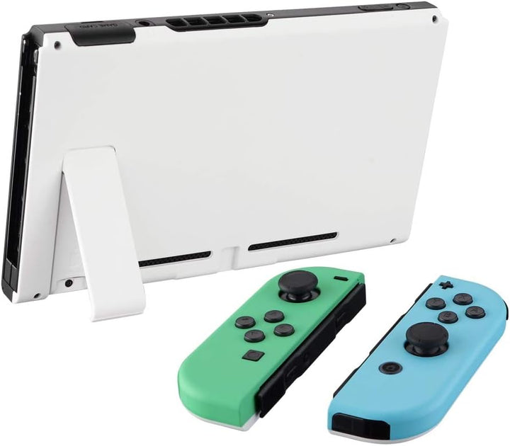 eXtremeRate Hülle Case für Nintendo Switch Joycon/Konsole, Rückgehäuse&Kickstand für Switch Console,