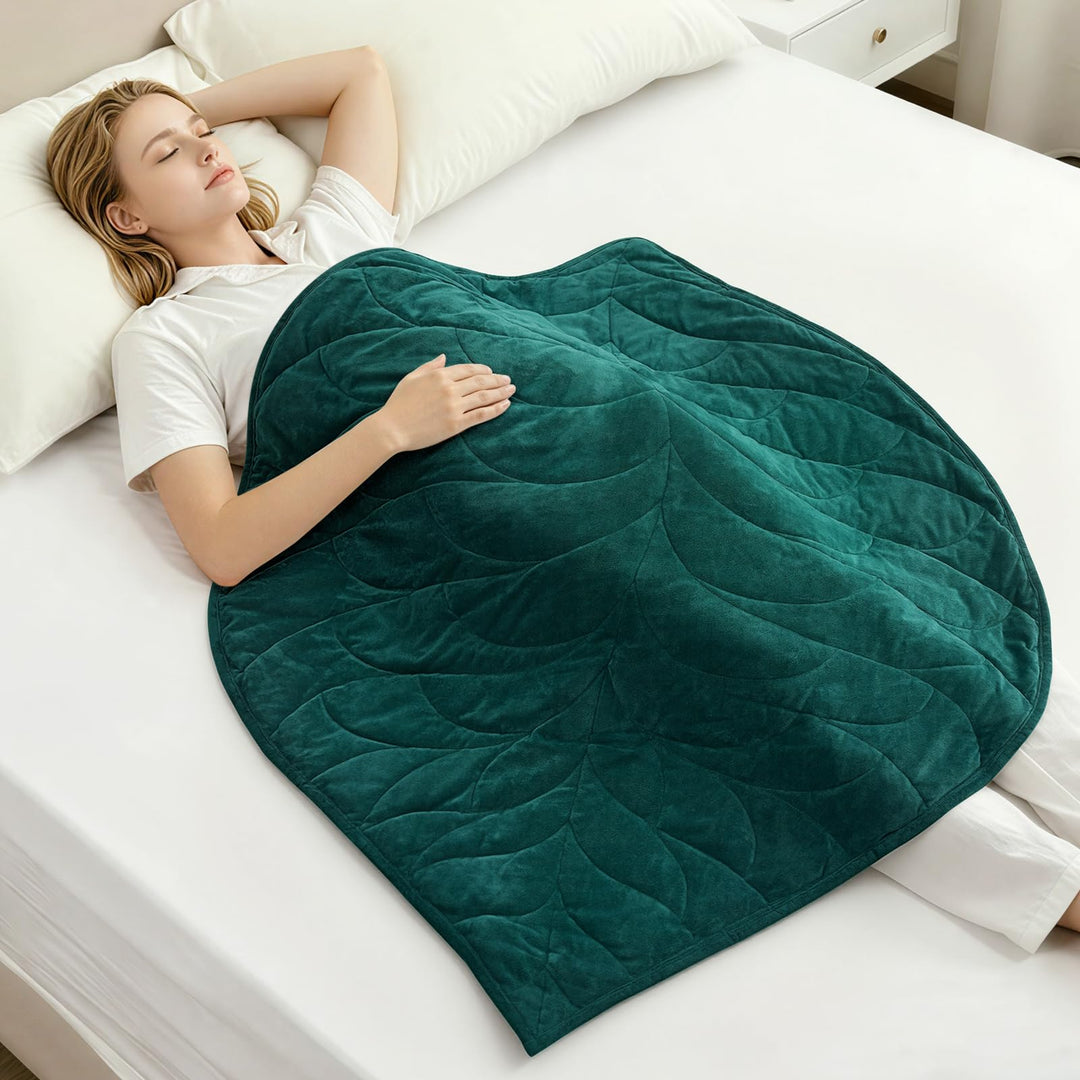 Cottonblue 3,2 kg gewichtete Schossdecke für Erwachsene, 104 x 135 cm, gemütliche, luxuriöse gewicht