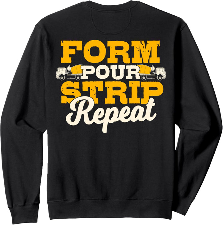 Konkretes Finisher-Design auf der Rückseite der Kleidung Sweatshirt