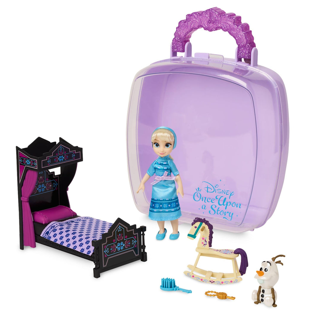 Disney Store Offizielles ELSA Minipuppen-Spielset, Die Eiskönigin - Völlig unverfroren, Once Upon a