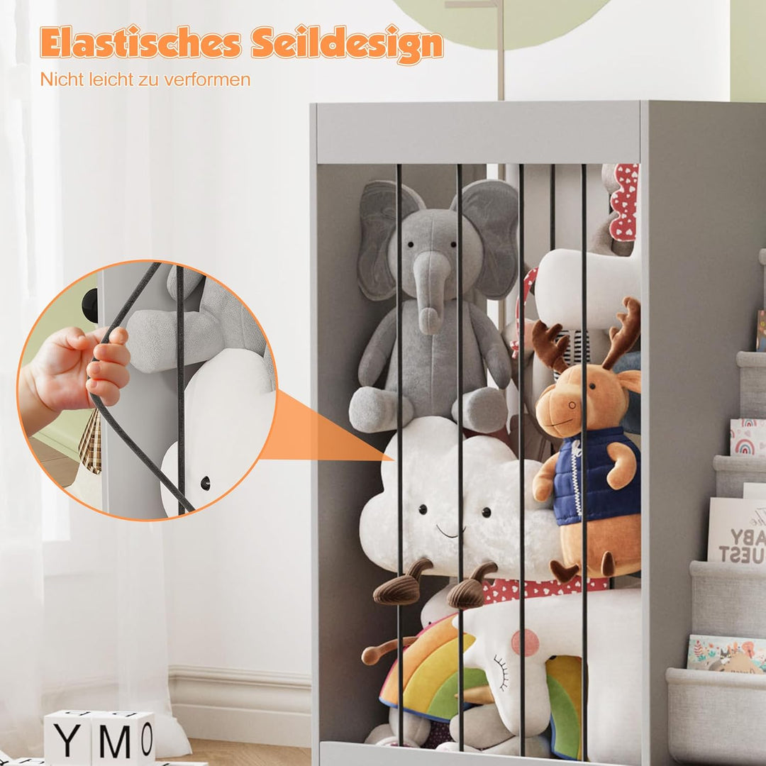 NACHES Kinder Bücherregal Spielzeugregal Kuscheltier Aufbewahrung Kinderregal Spielzeug-Organizer fü