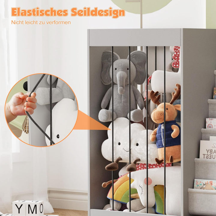 NACHES Kinder Bücherregal Spielzeugregal Kuscheltier Aufbewahrung Kinderregal Spielzeug-Organizer fü