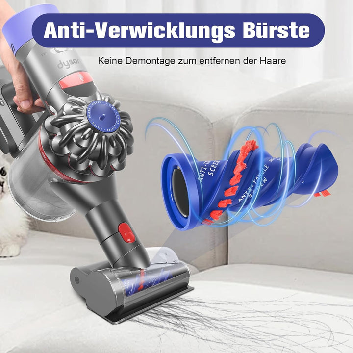 Mini Elektrobürste Haardüse für Dyson V15 V11 V10 V8 V7 Bürste Zubehör Anti Verwicklungs Aufsatz Sta
