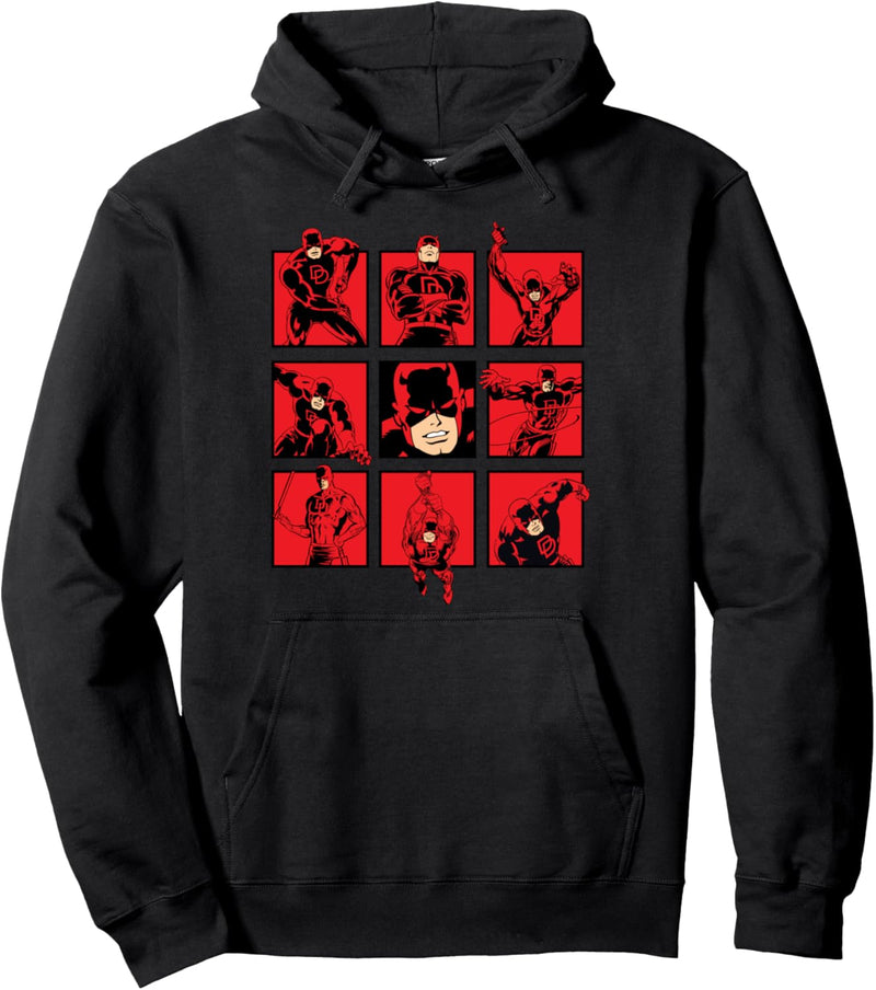 Marvel Daredevil The Faces of The Man With No Fear Pullover Hoodie