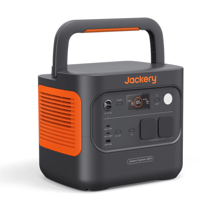 Jackery E2000 v2 tragbare Powerstation, LiFePO4 Akku, 2042Wh Solargenerator mit 2200W Ausgang (Max 4