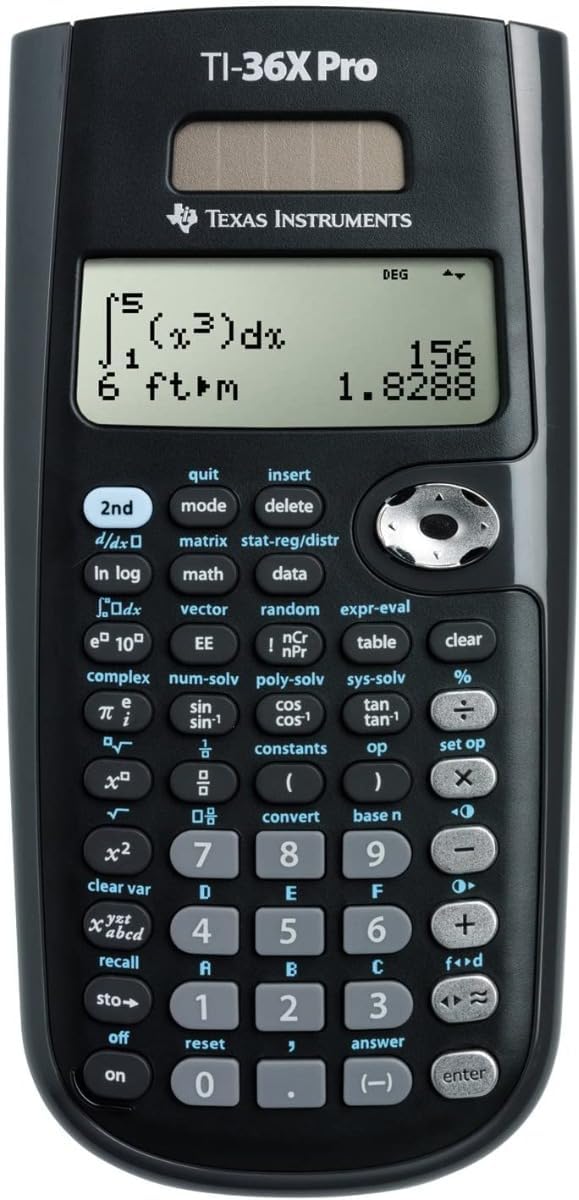 CALCUSO Sparpaket: TI-36X Pro technisch-wissenschaftlicher Taschenrechner + WYNGS Schutztasche hellg