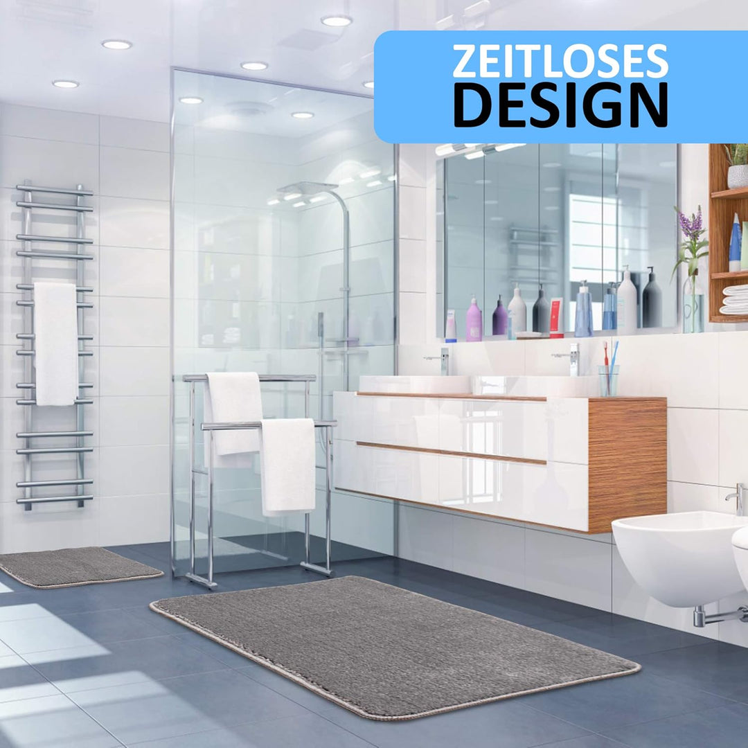 Sentidos Badematte Badteppich rutschfeste,weicher Badezimmerteppich Wasserabsorbierend maschinenwasc