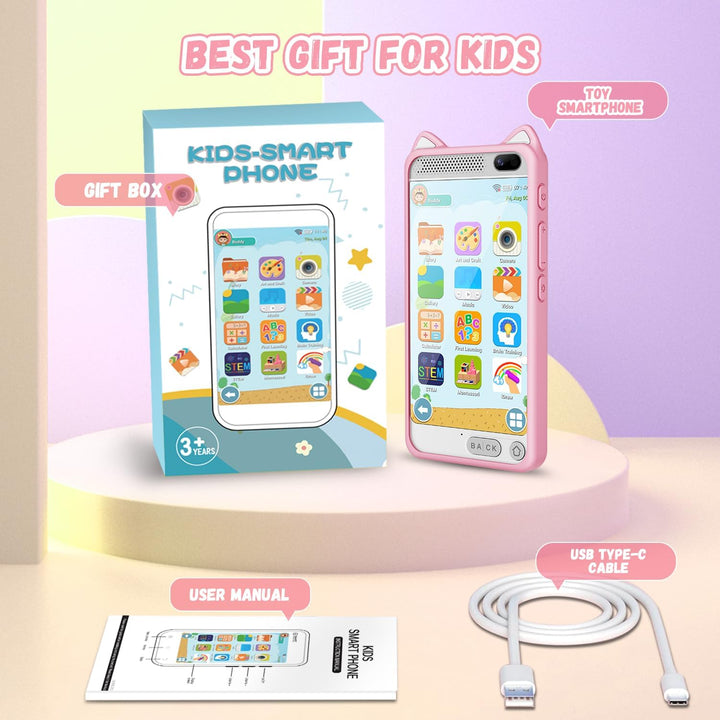Kinder Handy Smartphone mit 1080P HD Dual Kamera aufnehmbar Video, 3.97" Zoll Touchscreen Digitalkam