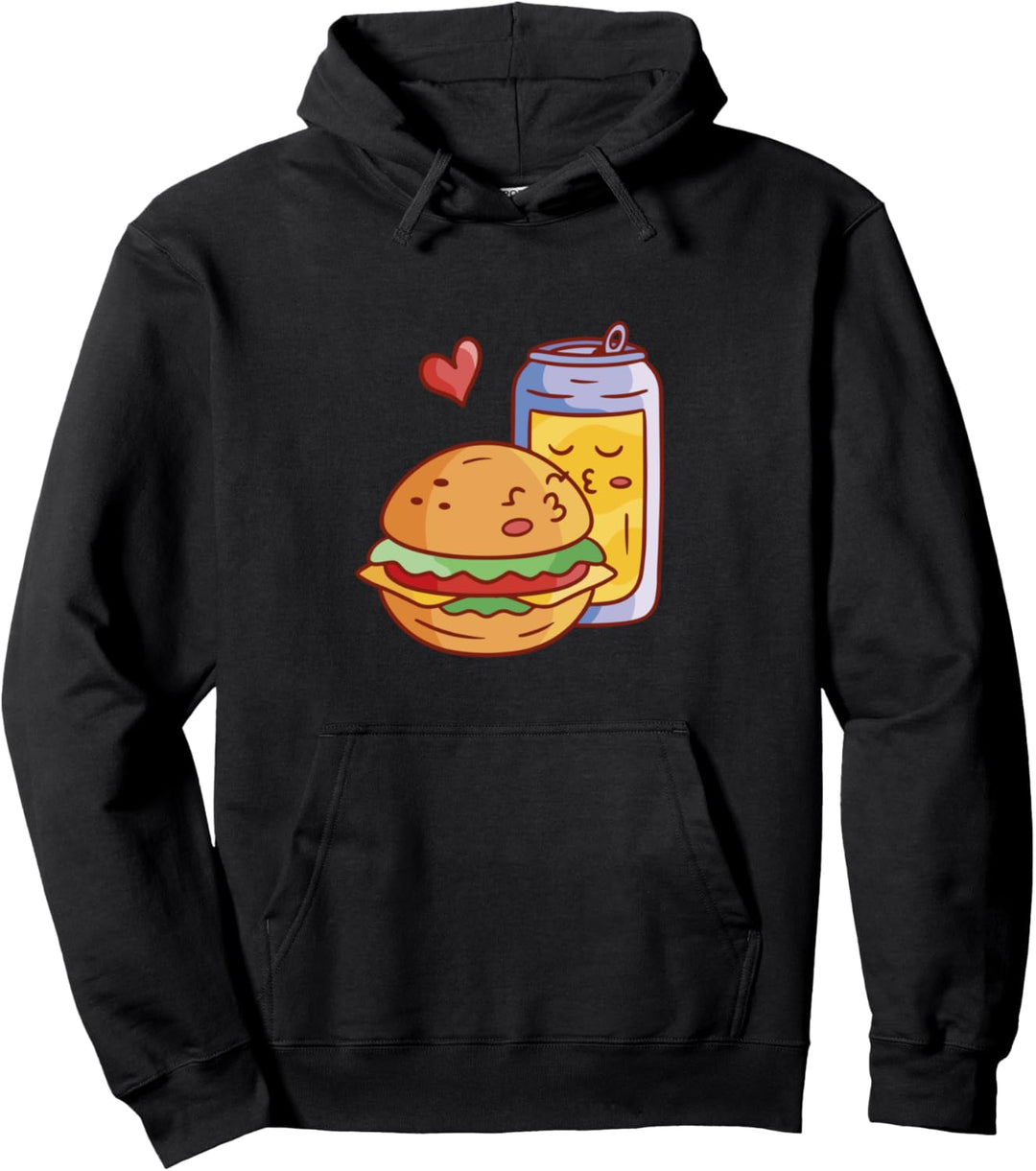 Hamburger Und Dosenfutter Burger Pullover Hoodie