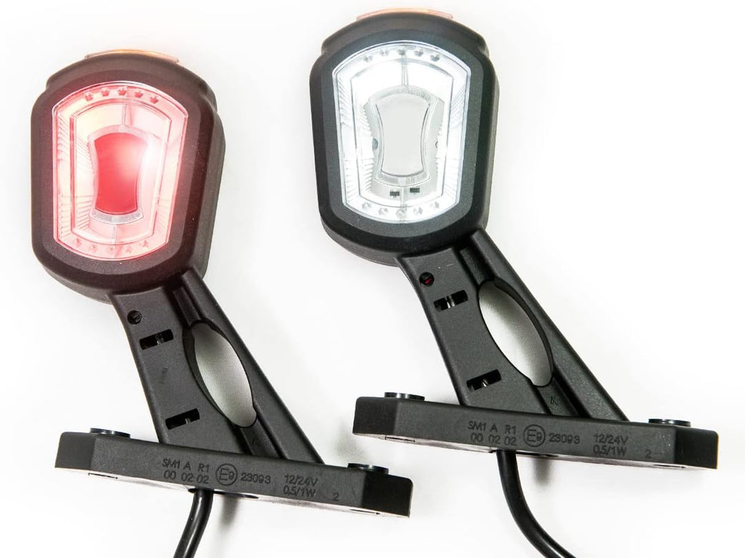 2 x LED Gummi Begrenzungsleuchte Seitenleuchte 12V 24V mit E-Prüfzeichen Positionsleuchte Auto LKW P