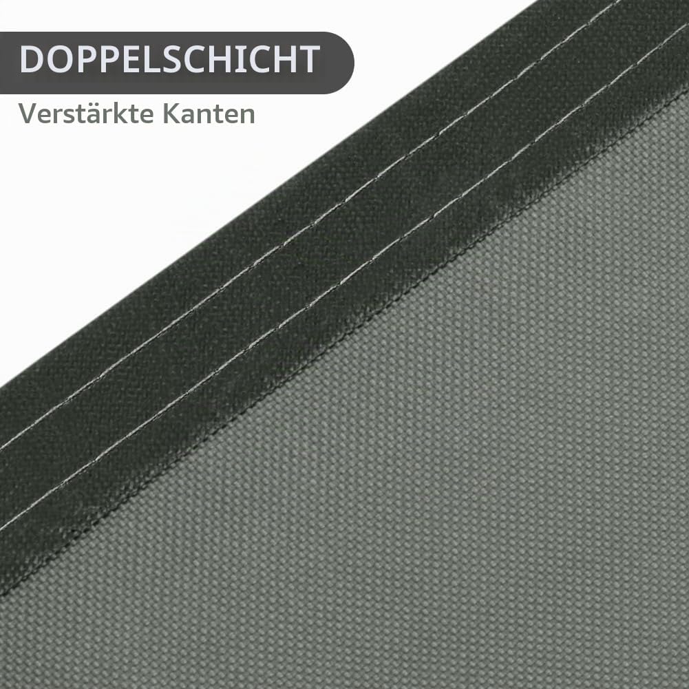 OFFCUP Sonnensegel, Sonnenschutz Baldachin, rechteckige Markise, Oxford-Stoff Wasserdicht Ripstop Uv