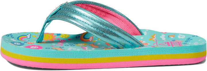 Reef Mädchen Kids Ahi Flipflop 36 EU Love Rainbow, 36 EU Love Rainbow