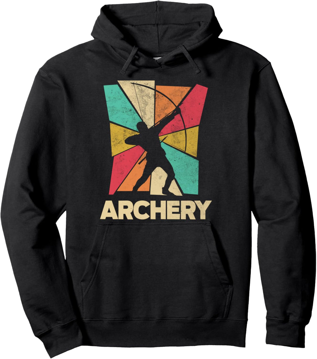 Bogenschiessen Bogenschiessen Bogenschiessen Silhouette Pullover Hoodie