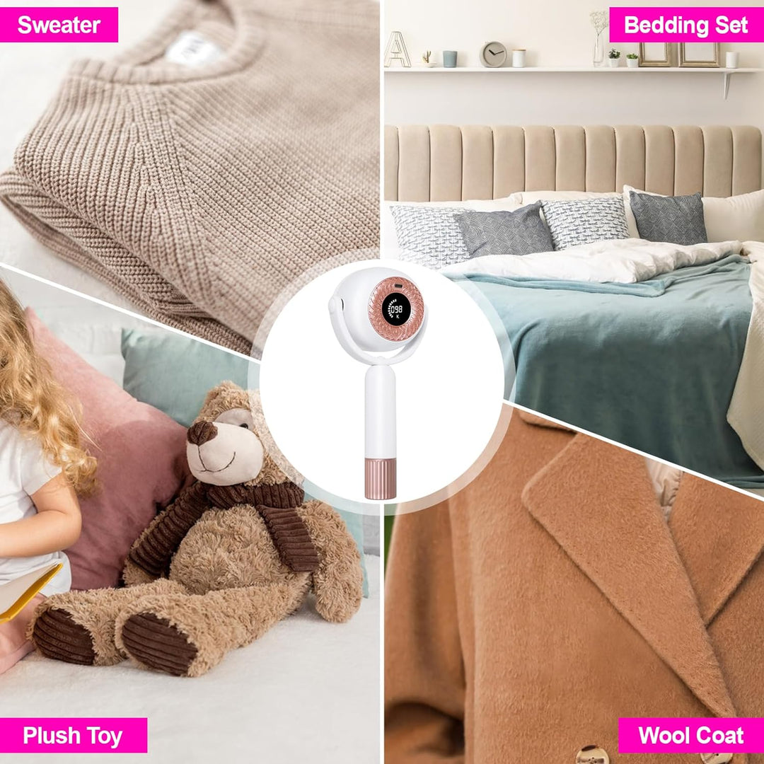 Fusselrasierer Elektrisch 2 in 1 Stoffrasierer mit Fusselrolle, Fusselentferner Elektrisch mit 3 Höh