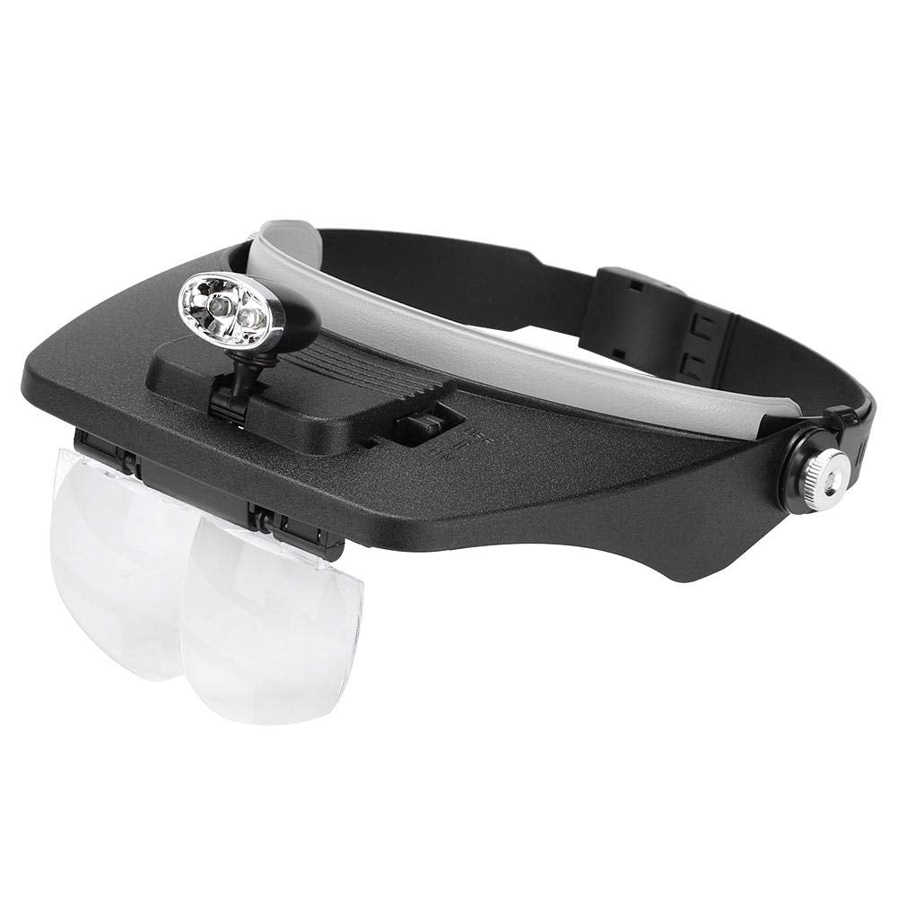 Fdit Headhand Lupenbrille mit LED-Licht Honey Bee Lupe Brille Lupe Spiegelglas Imkerei Lupe MEHRWEG