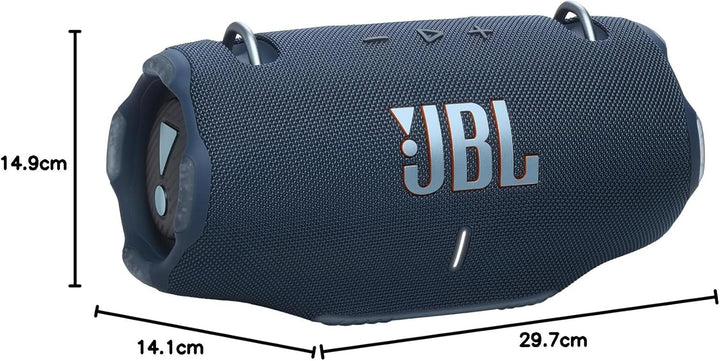 JBL Xtreme 4 Musikbox in Blau – Tragbare Bluetooth-Lautsprecher-Box mit tiefem Bass, KI-Sound-Boost
