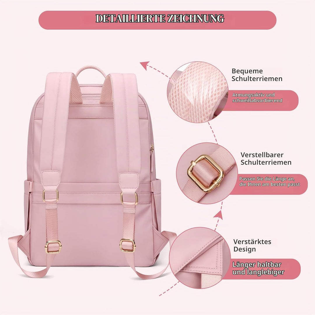 GOLF SUPAGS Laptop Rucksack für Damen Casual Daypack für Arbeit Reisen College Schulrucksack Handtas