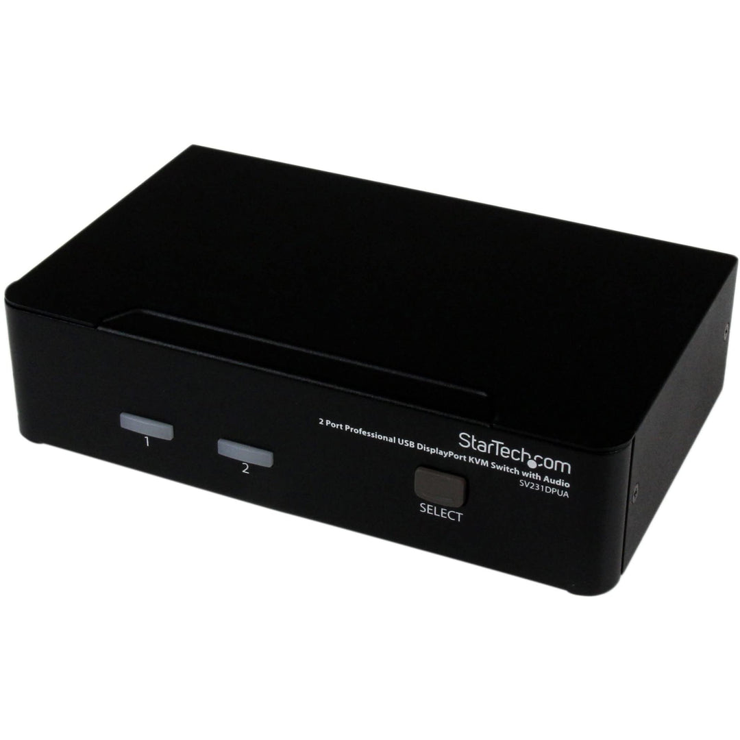StarTech.com 2 Port DisplayPort USB KVM Switch - DisplayPort KVM Umschalter mit Audio DisplayPort mi