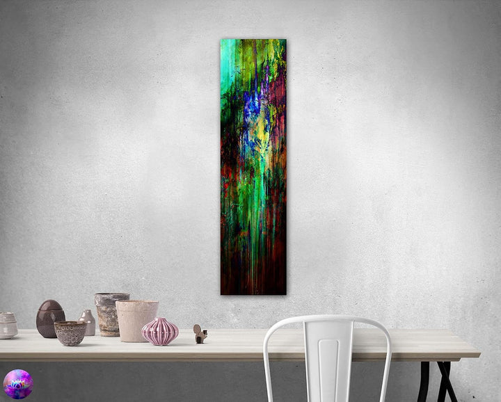 - Auswahl - Bild auf Metall - 25 cm x 100 cm - 16 verschiedene Motive - Kunstdruck auf leuchtend glä