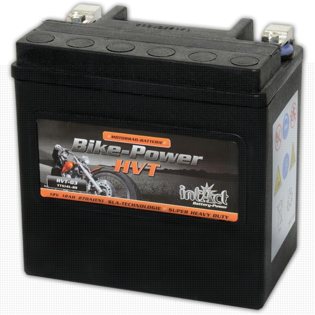 intAct - HVT-03 MOTORRADBATTERIE - Motorrad Batterie perfekt für Harley Davidson & andere hubraumsta