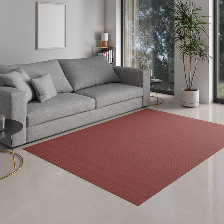DE-COmmerce Bambusteppich Massive Aurora, 40x60 cm, 17mm gehärtete Stege, Teppich ohne Bordüre, Bamb