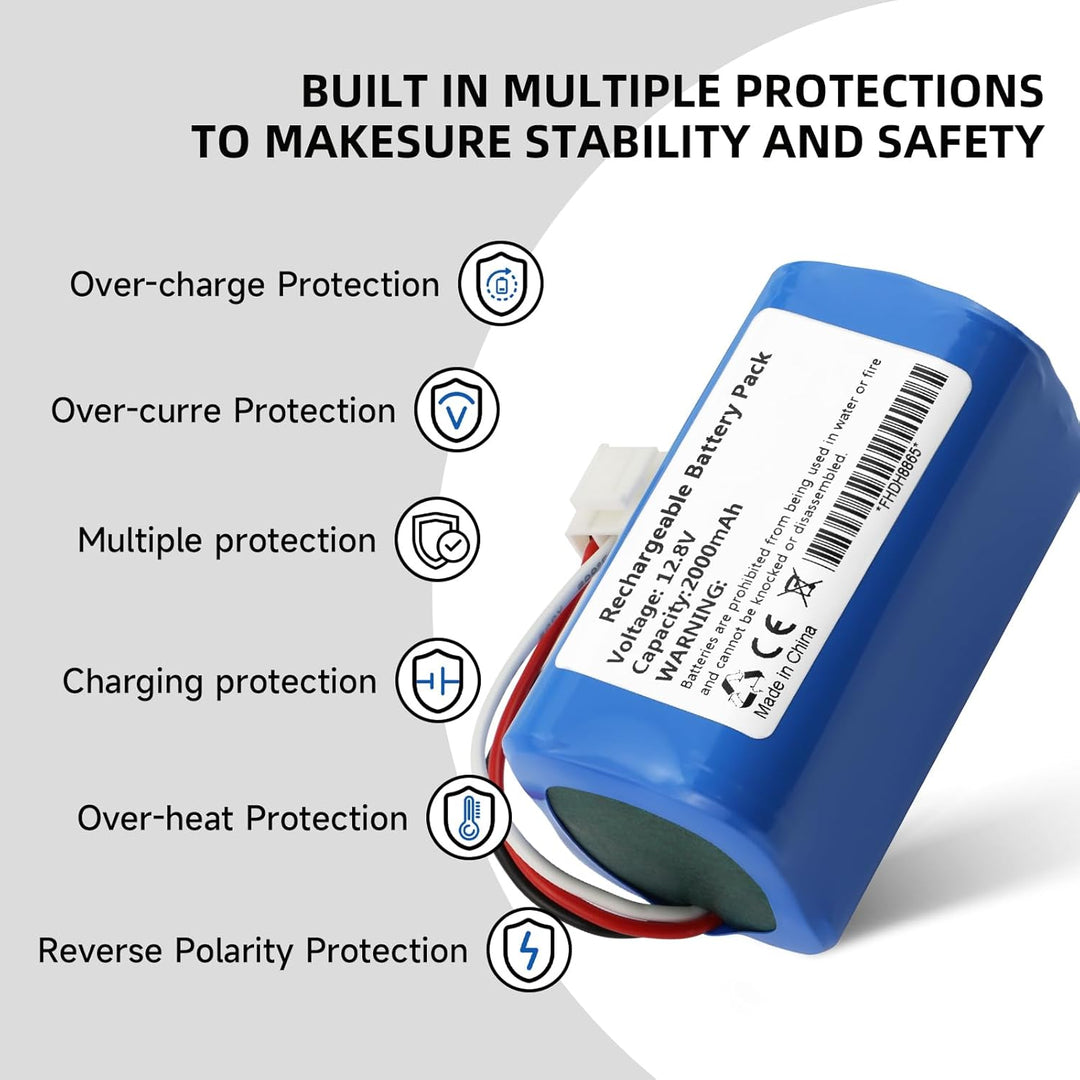 K KYUER 2000mAh Rechargable Saugroboter Akku für Severin Chill RB 7025 RB-7025 RB7022 RB7720 Robot V