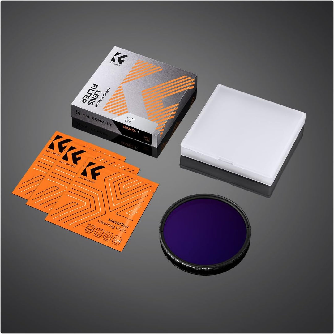 K&F Concept K-Serie Pro 39mm Slim Zirkularer Polfilter Polarisationsfilter CPL Filter Cirkular Polfi