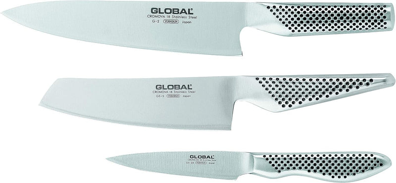 Global GS-2538 Messerset 3 teilig, G-2, GS-5 und GS-38