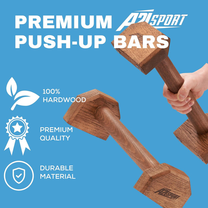 Liegestützgriffe Holz Handstand Griffe - Rutschfeste Parallettes Calisthenics Griffe Liegestütze - P